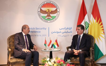 سەرۆک نێچیرڤان بارزانی لەگەڵ جێگری سەرۆکوەزیران و وەزیری دەرەوەی ئوردون کۆبووه‌وه‌