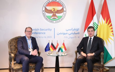 سەرۆک نێچیرڤان بارزانی جه‌خت له‌ گرنگيى پشتگيريى ئه‌ڵمانيا بۆ هه‌رێمى كوردستان ده‌كاته‌وه‌