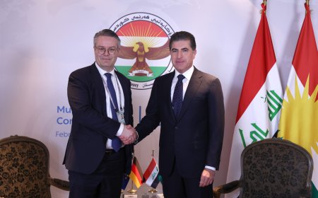 سەرۆک نێچیرڤان بارزانی لەگەڵ وەزیری دەوڵەت لە وەزارەتی دەرەوەی ئەڵمانیا کۆبووه‌وه‌