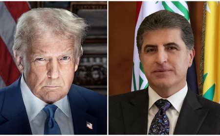 سه‌رۆك نێچيرڤان بارزانى نامه‌يه‌كى له‌ سه‌رۆك تره‌مپه‌وه‌ پێده‌گات