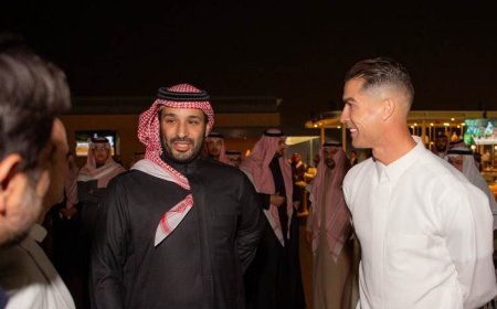 رۆناڵدۆ لەگەڵ جێنشینی شای سعودیە دەرکەوت