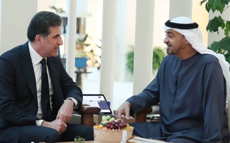 نێچیرڤان بارزانی لەدوای کۆبوونەوەی لەگەڵ سەرۆکی ئیمارات: گفتوگۆمان کرد لەبارەی پتەوکردنی هاوکاریی نێوانمان