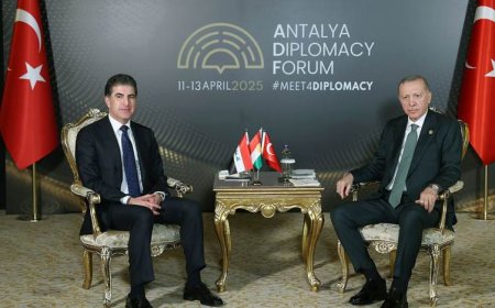 نێچیرڤان بارزانی و رەجەب تەیب ئەردۆغان لە ئەنتاڵیا کۆبوونەوە