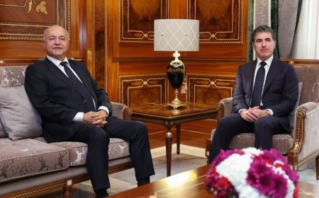 نێچیرڤان بارزانی و بەرهەم ساڵح تاوتوێی پێکهێنانی حکومەت دەکەن