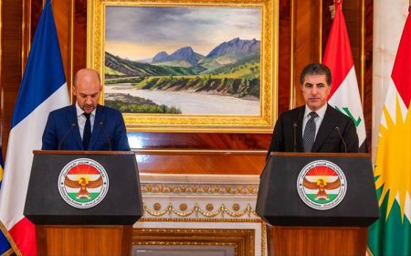 نێچیرڤان بارزانی: لەگەڵ وەزیری دەرەوەی فەرەنسا گفتوگۆیەکی فراوان و بەرهەمدارمان کرد