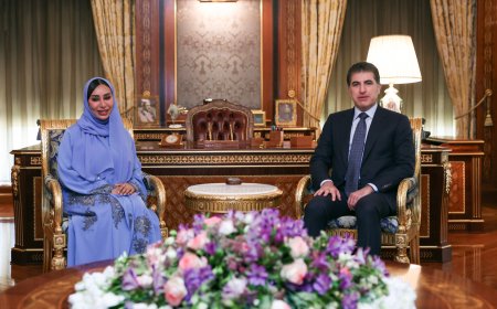 سه‌رۆك نێچيرڤان بارزانى، پێشوازیی لە هەڵسووڕێنەری کونسوڵخانەی گشتیی ئیمارات كرد