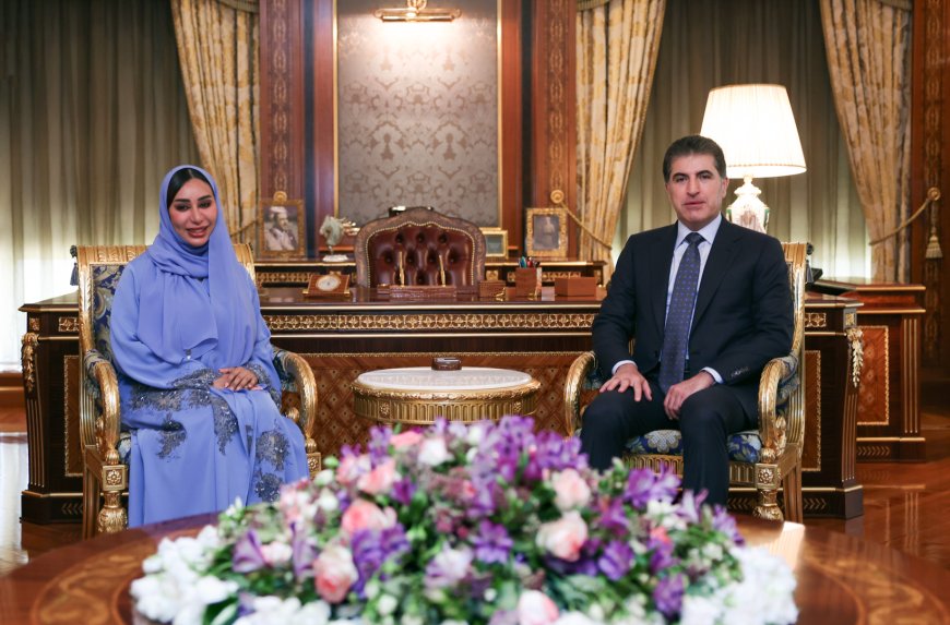 سهرۆك نێچيرڤان بارزانى، پێشوازیی لە هەڵسووڕێنەری کونسوڵخانەی گشتیی ئیمارات كرد