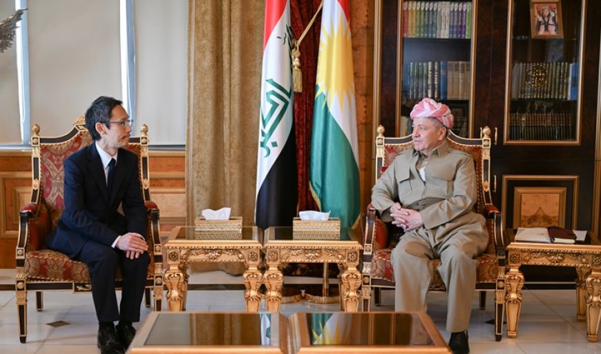 Serok Barzanî pêşwaziya Konsulê Giştî yê nû yê Japonya li Hewlêrê kir
