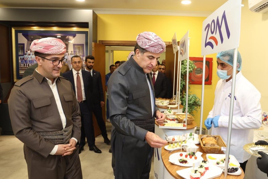 Serok Nêçîrvan Barzanî serdana kargeha şîremeniya Zom kir