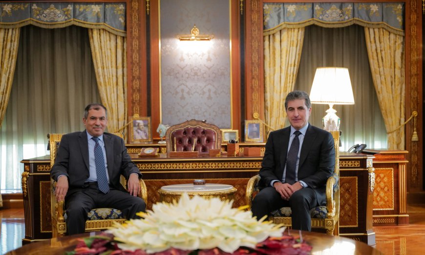 Serok Nêçîrvan Barzanî pêşwaziya Balyozê Kuweytê kir