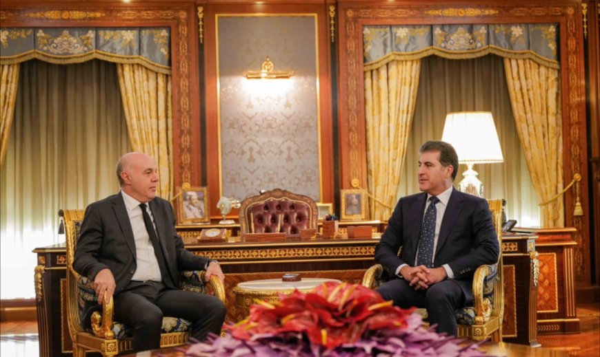 ‎سه‌رۆكی هەرێمی کوردستان، نێچيرڤان بارزانى و شاندێكى توركى جه‌خت له‌ بره‌ودان به‌ په‌يوه‌ندييه‌كانيان‌ ده‌كه‌نه‌وه‌