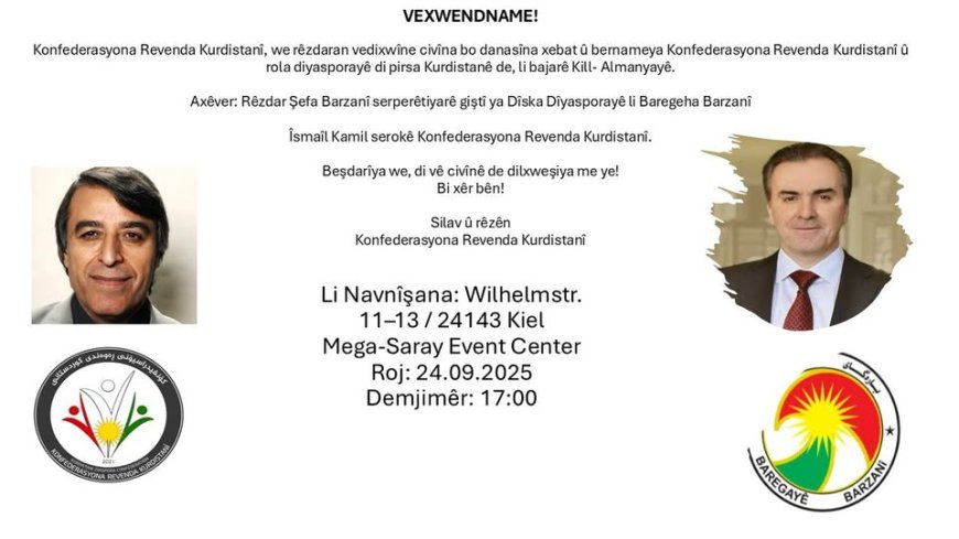 KRK Diyasporayê Bo Civînekê Li Kielê Vedixwîne