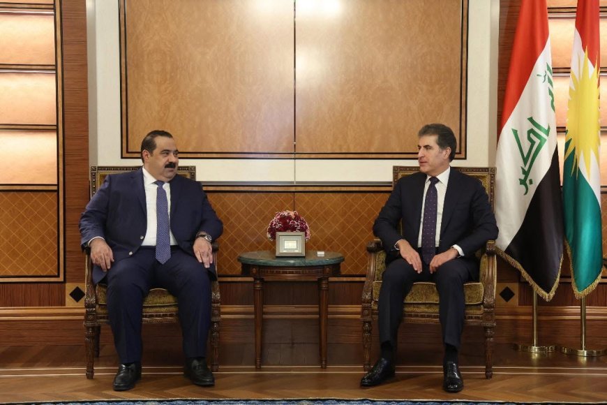 سەرۆك نێچیرڤان بارزانی لەگەڵ سەرۆكی هاوپەیمانیی عەزم كۆبووەوە