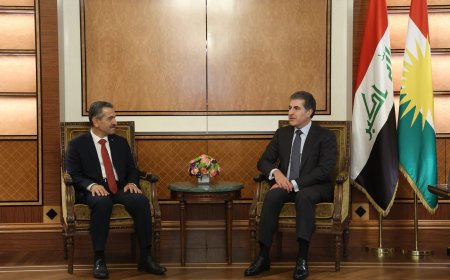 سه‌رۆك نێچيرڤان بارزانى له‌گه‌ڵ پارێزگارى شرنه‌خ و شاندێكى ياوه‌رى كۆبووه‌وه‌