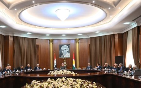 Serok Barzanî pêşwaziyê li şandeke bilind a ENKS kir