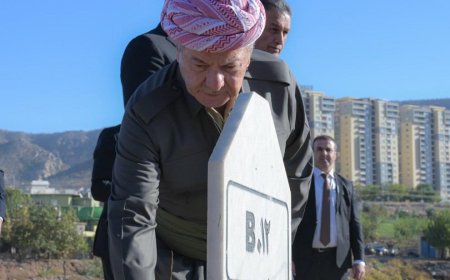 Serok Barzanî serdana Keleha Nizarkê kir