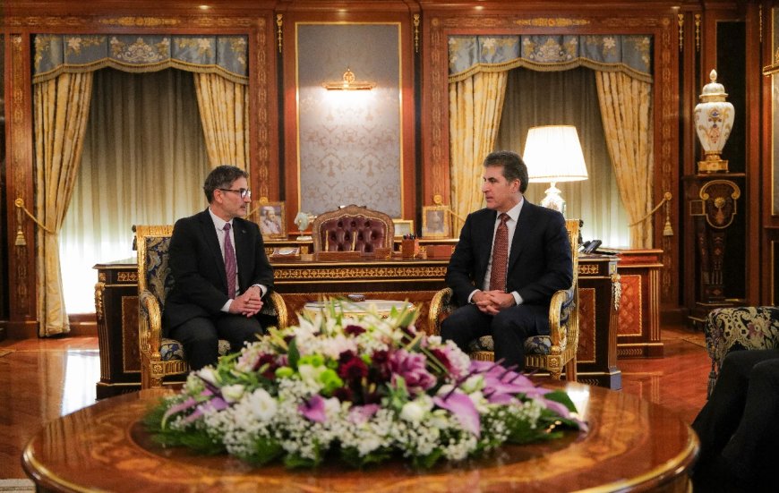 Serok Nêçîrvan Barzanî Bi Balyozê Yekîtiya Ewropayê Re Civiya