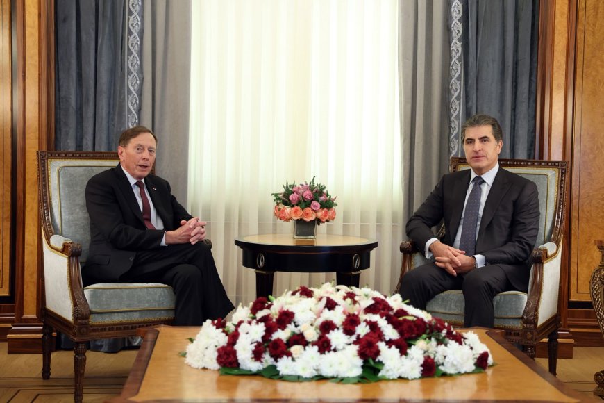 Barzanî û Petraeus li ser Peywendiyên Stratejîk Axivîn