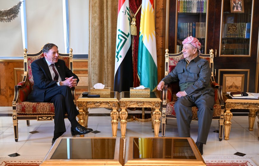 Serok Barzanî pêşwaziyê li General Petraeus kir