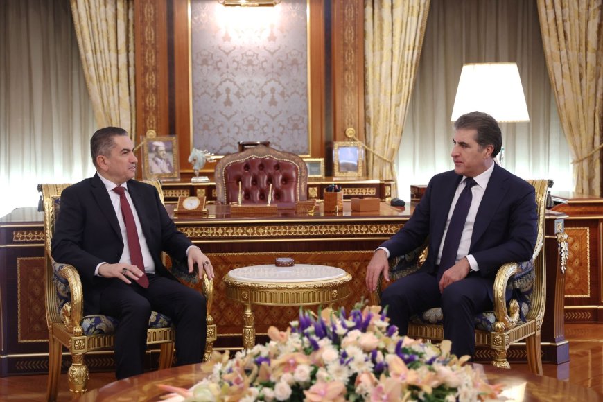 Serok Nêçîrvan Barzanî pêşwaziyê li birêz Ednan Elzurufî kir