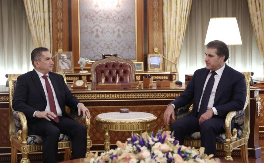 نێچیرڤان بارزانی لەگەڵ سەرۆکی هاوپەیمانییەکی عێراق کۆبووەوە