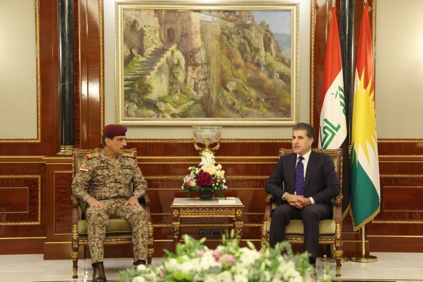 سەرۆکی هەرێمی کوردستان پێشوازی لە سوپاسالاری عێراق کرد