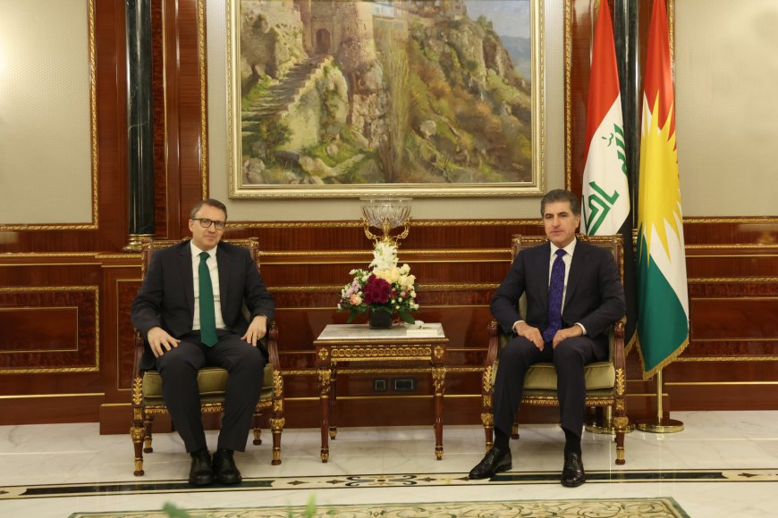 سهرۆك نێچيرڤان بارزانى لهگهڵ باڵيۆزى توركيا كۆبووهوه