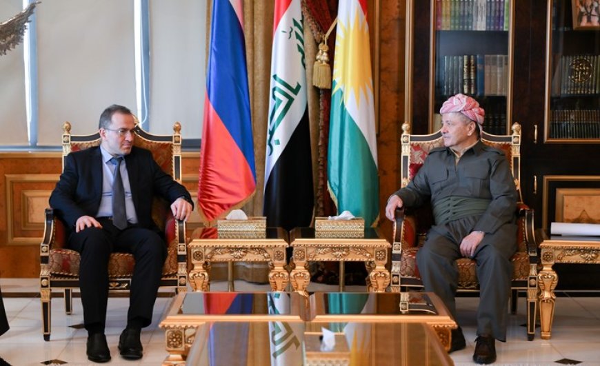 Serok Barzanî Pêşwaziyê li Balyozê Rûsyayê li Iraqê Kir