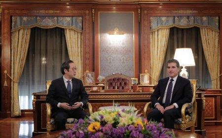 سه‌رۆك نێچيرڤان بارزانى له‌گه‌ڵ باڵيۆزى نوێى كۆرياى باشوور كۆبووه‌وه‌