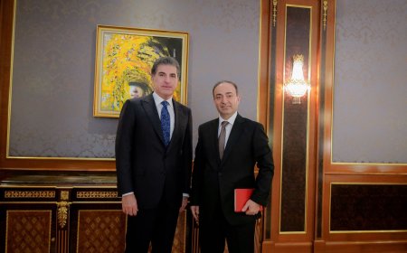 Serok Nêçîrvan Barzanî pêşwaziyê li Osman Baydemir kir