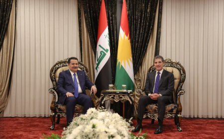 سه‌رۆک نێچیرڤان بارزانی و سه‌رۆکوه‌زیران ئه‌لسوودانی کۆبوونه‌وه‌