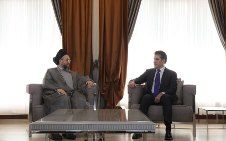 سه‌رۆک نێچیرڤان بارزانی له‌گه‌ڵ به‌ڕێز عه‌ممار ئه‌لحه‌کیم کۆبووه‌وه‌