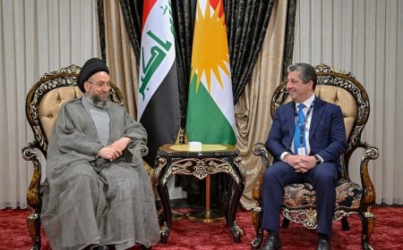 مەسرور بارزانی و عەمار حەکیم:  پێویستە کێشەکانی نێوان بەغدا و هەولێر بە دەستوور چارەسەر بکرێن