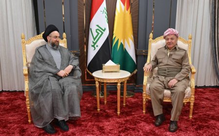 سەرۆك بارزانی لەگەڵ سەرۆکی رەوتی حیکمەی نیشتمانی کۆبۆوە 