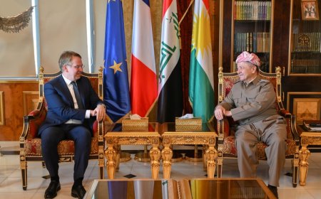 Serok Barzanî Pêşwaziya Balyozê Fransayê li Bexdayê Kir