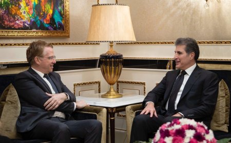 سه‌رۆك نێچيرڤان بارزانى و باڵيۆزى فه‌ڕه‌نسا دۆخى عێراق تاوتوێ ده‌كه‌ن