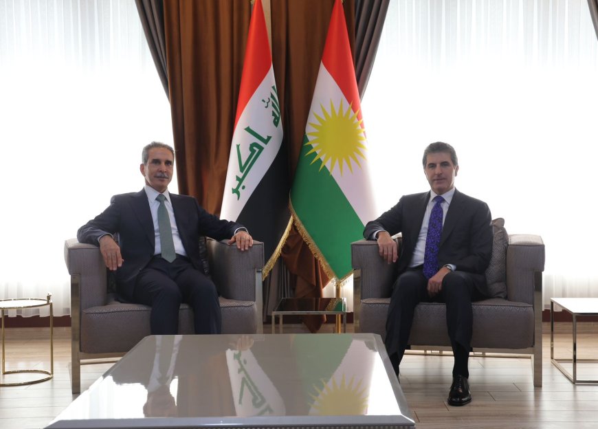 سه‌رۆک نێچیرڤان بارزانی و دادوه‌ر فایه‌ق زێدان کۆبوونه‌وه‌