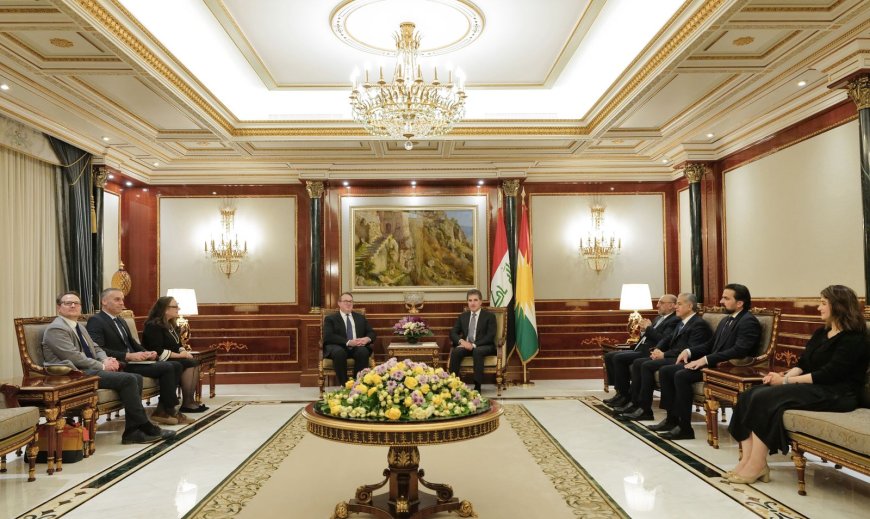 Serok Nêçîrvan Barzanî û Berpirsê Karûbarê Balyozxaneya Amerîkayê Civiyan