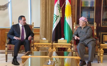 Serok Barzanî Pêşwaziya Serokê Partiya Teşrîe û Sekreterê Giştî yê Hevbendiya Teşrîe ya Niştimanî ya Iraqê Kir