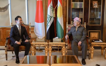 Serok Barzanî pêşwaziyê li şandeke Wezareta Karên Derve ya Japonyayê kir