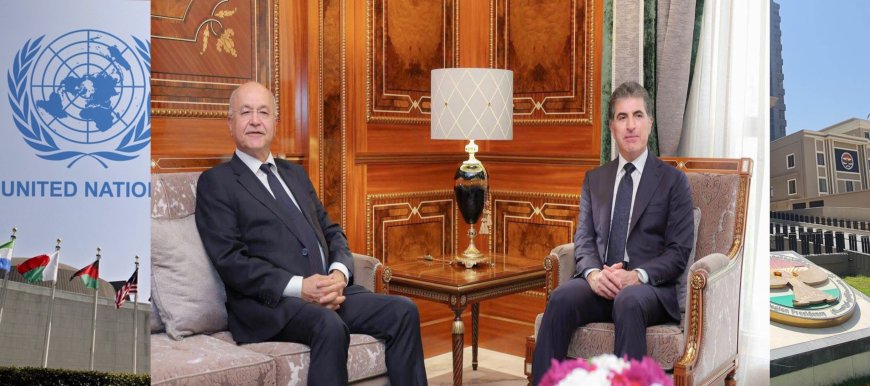 سه‌رۆك نێچيرڤان بارزانى، پيرۆزبايى له‌ به‌ڕێز د. به‌رهه‌م ساڵح ده‌كات