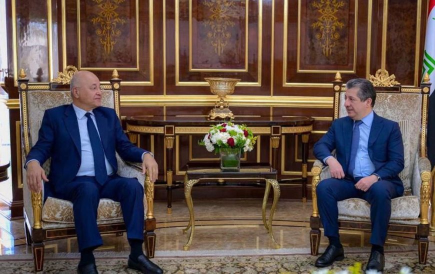 مەسرور بارزانی پیرۆزبایی لە د. بەرهەم ساڵح دەکات