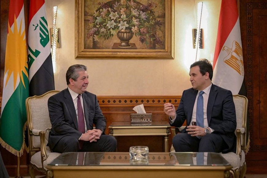 سەرۆکی حکومەتی هەرێمی کوردستان بە سەردانێکی فەرمی گەیشتە میسر