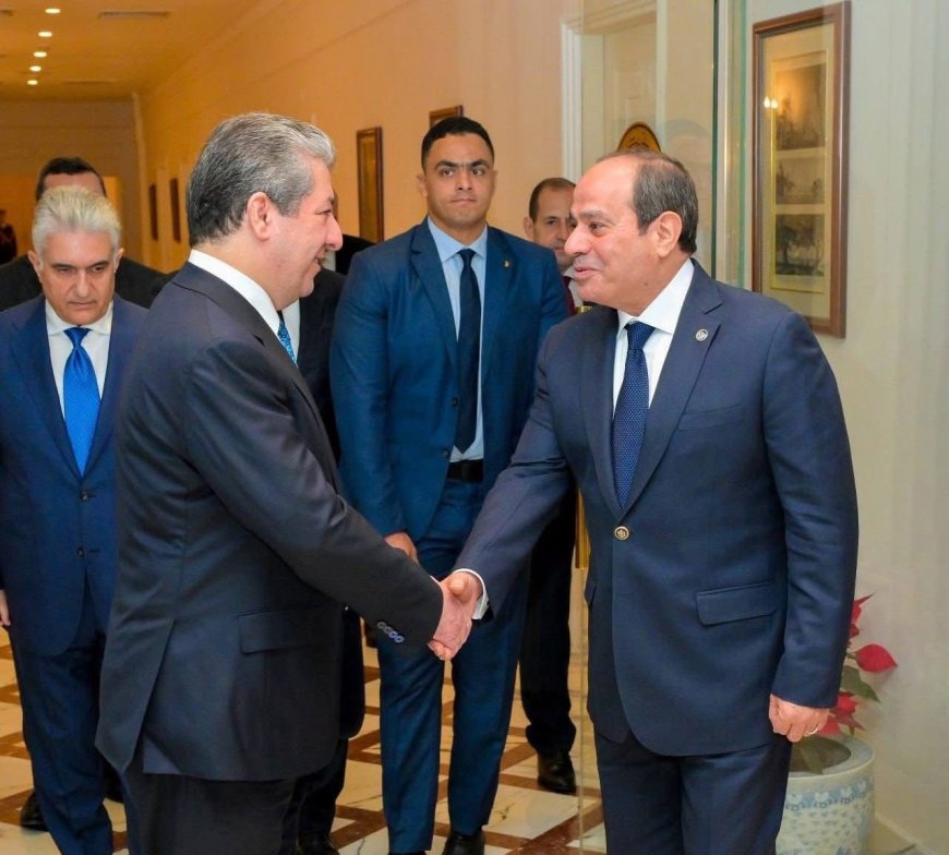 مەسرور بارزانی لەگەڵ عەبدولفەتاح سیسی کۆبووەوە