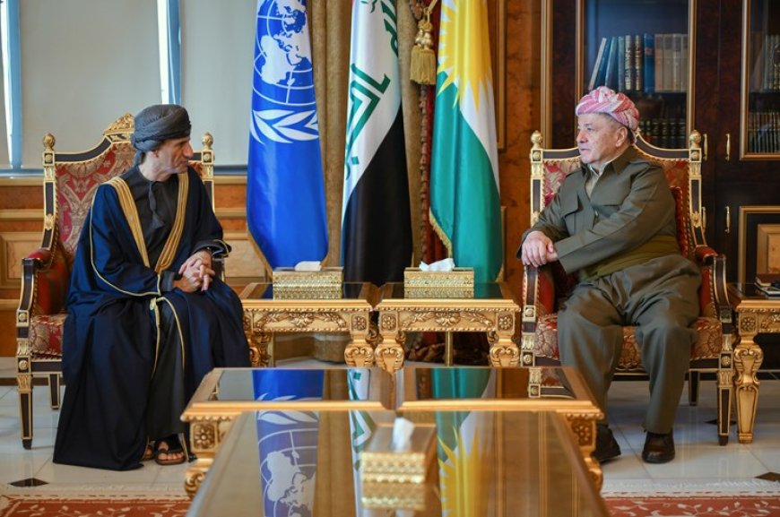 Serok Barzanî pêşwaziyê li Nûnerê Taybetî yê Sekreterê Giştî yê Neteweyên Yekbûyî li Iraqê dike.