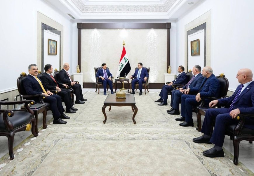 محەممەد شیاع سودانی و  شاندی پارتی لە بەغدا کۆبوونەوە