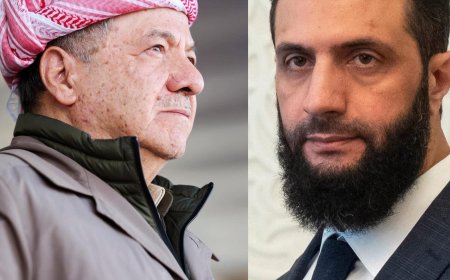 سەرۆک بارزانی و ئەحمەد شەرع تاوتوێی ڕێککەوتنی دیمەشق و هەسەدەیان کرد