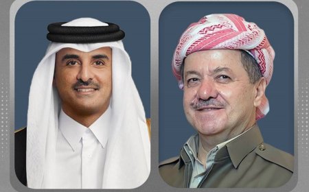 Peywendiya Telefonî ya di Navbera Serok Barzanî û Mîrê Qeterê