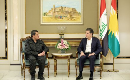 Serok Nêçîrvan Barzanî Digel Rêzdar Mezlûm Ebdî Civiya