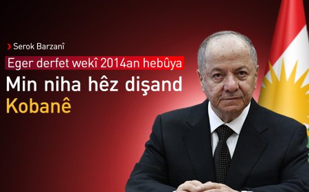 Serok Barzanî: Eger wekî 2014 derfet hebûya min ê niha hêz bişanda Kobanê